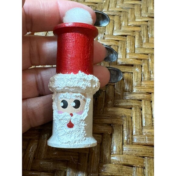 Santa Claus Ornaments With Bell & Chimney Designs For Holiday - Picture 3 of 9